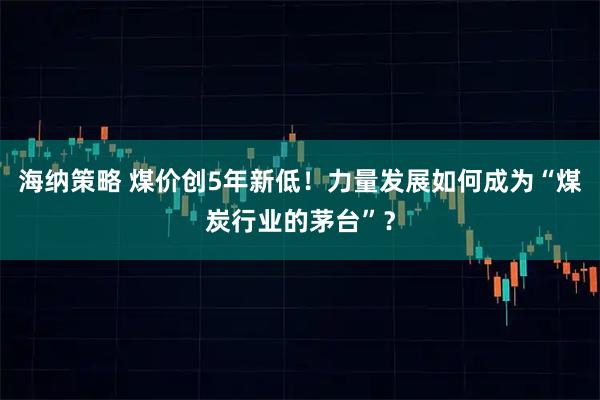 海纳策略 煤价创5年新低！力量发展如何成为“煤炭行业的茅台”？